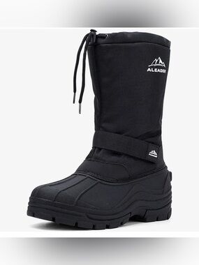 3M Thinsulate Black Kids Winter Boot with Pull Cord Size 11
